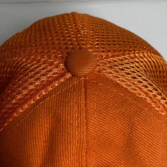 Detroit Cap Hat Adult Orange Fitted Budweiser Great American Lager‎ Embroidered - Picture 4 of 13